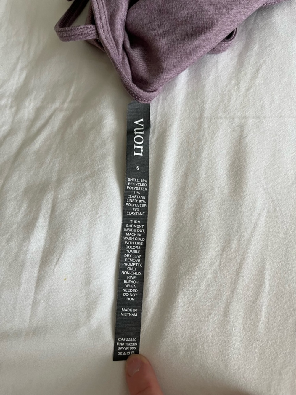 Vuori Purple Crop Tank - Picture 4 of 4